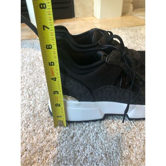 Michael Michael Kors Women’s Black Platform Lace Up Sneakers Size 9.5 NWT - Picture 10 of 11